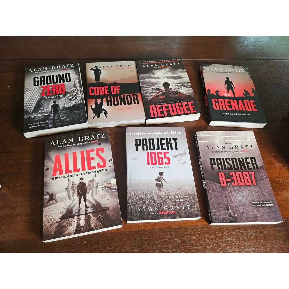 Alan Gratz Collection Book Set Kids 7 Books Multicolor Historical Fiction YA